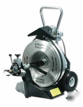 Trojan stallion power drain cleaning machine