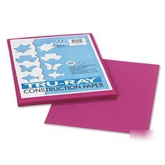 Recycled fade-resistant construction paper, 76#, 9 X12 
