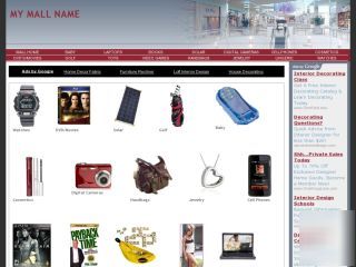 15 store mall website + free hosting + domain name 