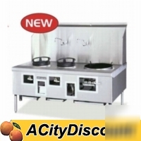 American range commercial 4 burner chinese gas range