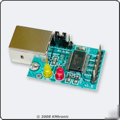 Ftdi usb to serial uart interface board for avr pic