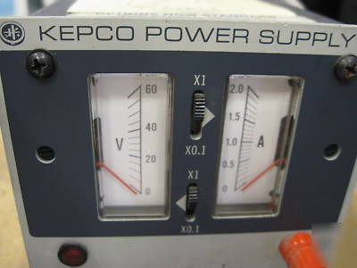 Kepco supply jqe 55-2M 0-55V 0-2A load tested good 