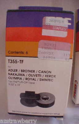 Lot of 2 grc typewriters ribbon tapes T355-tf T3333-cob