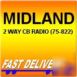 Midland 75-822 handheld/hand-held mobile cb radio 40CH