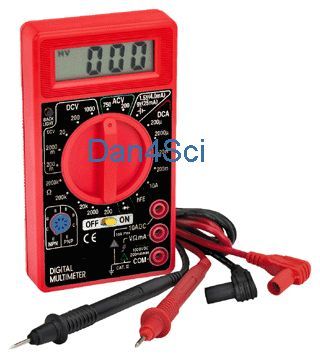 Voltmeter multimeter dvm ohmmeter transistor tester