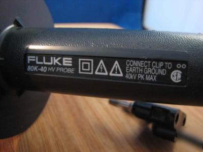 Fluke 80K-40 high voltage probe model nice 