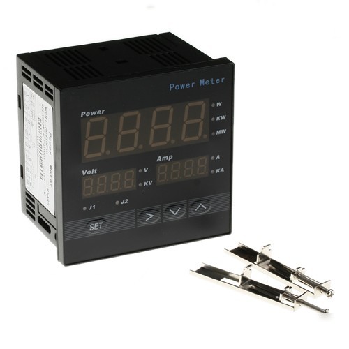 New digital ac power watt meter v i p w/ relay output 