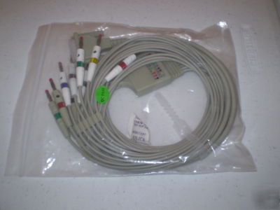 Schiller compatible 10-lead shielded ekg / ecg cable
