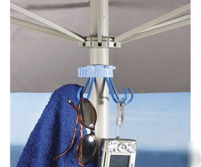  beach umbrella pole/dispaly/fence hooks by pole-r bear