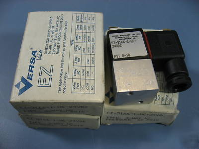  lot of 3 - versa ez-3166-1-hc-24VDC 3 way pressure