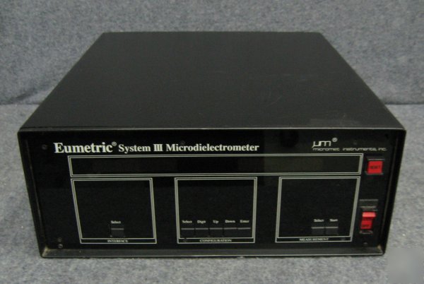 Micromet inst. eumetric system iii microdielectrometer 