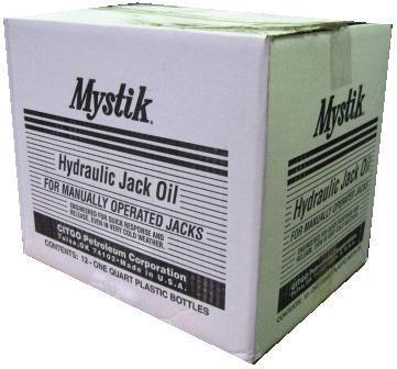 Mystik hydraulic jack oil - red - 12/1 qt - MY332100C