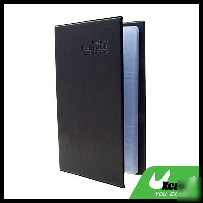 Business name card holder 50 pages for 300 cards blk