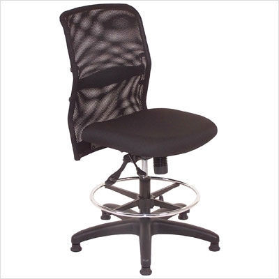 Chairworks high back mesh/fabric seat drafting chair