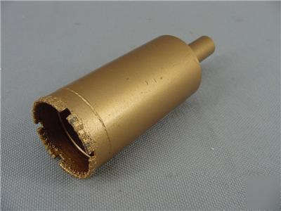 Diamond plated core drill bit - 1-3/8