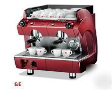 New gaggia gd compact espresso machine 2 group red