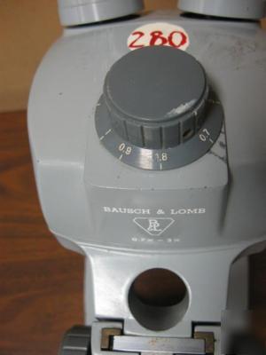 Bausch & lomb 0.7 - 3 x microscope 10 x eyepiece lens