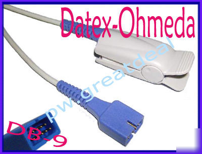 Datex ohmeda oximeter SPO2 sensor finger probe DB9 male