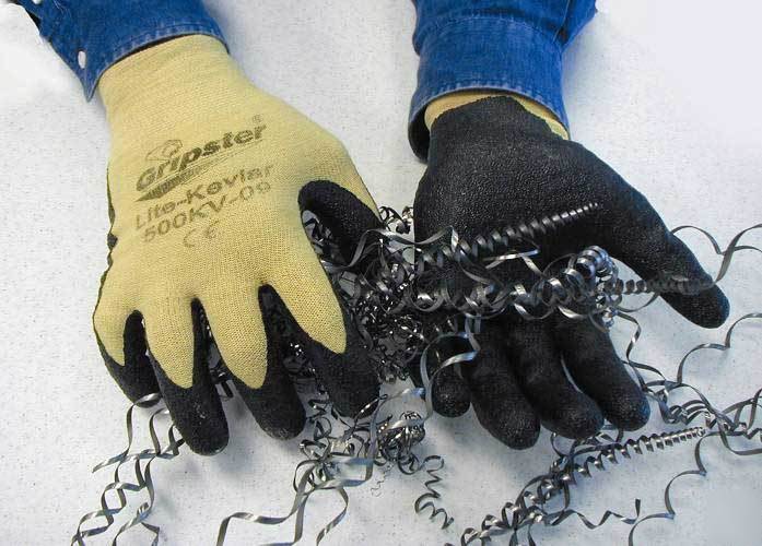 Gripster lite kevlar/lycra cut resistant gloves-large