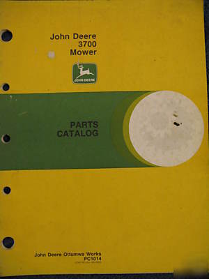 John deere 3700 mower for jd 300 tractor parts manual