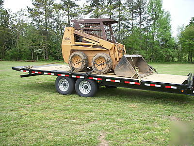 New 14K tilt equip skid steer gooseneck dozer trailer