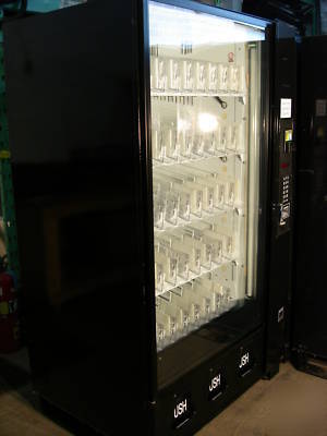  dixie narco glass front cold drink vending machine 