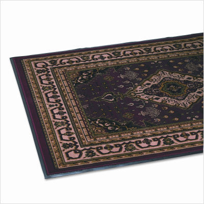 Woven oriental rug- floor mat, 65.5 x 92.5, burgudy