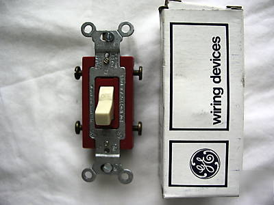 Ge specification grade light switch ivory double pole