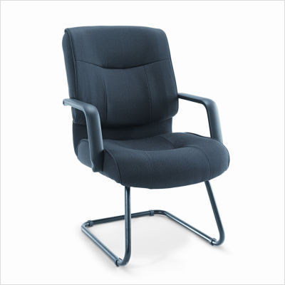 Alera stratus series guest chair, black fabric