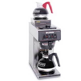 Bunn-o-matic 13300.0002 coffee brewer, 1 upper-1 lower 