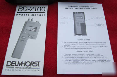 Delmhorst bd-2100 digital moisture meter - mint in case