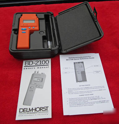 Delmhorst bd-2100 digital moisture meter - mint in case