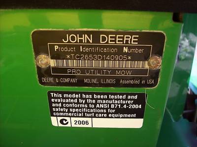 John deere 2653A diesel golf reel lawn infield mower 