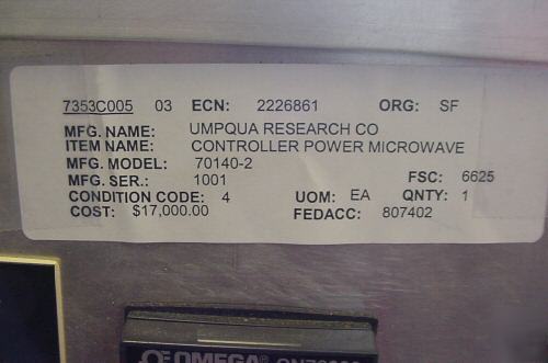 Umpqua research co. microwave sterile access port unit