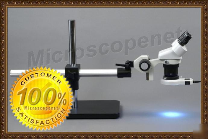 54LED lite boom stand stereo microscope 10X-20X-30X-60X