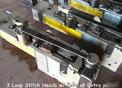 Harris macey saddle stitcher, collator, counter stacker