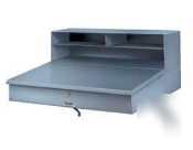 New wall-mounted stainless steel receiving desk
