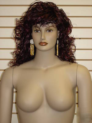 Plus size brown black color female mannequin pfm-0011