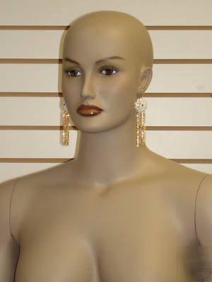 Plus size brown black color female mannequin pfm-0011