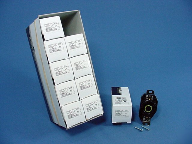10 leviton L5-20 locking outlet receptacles 20A 125V