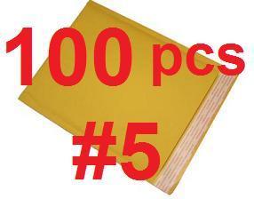 100 #5 10.5X16 padded bubble mailers kraft envelope