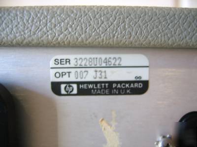 Hp / agilent 3764A digital transmission analyzer w/ opt