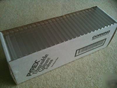 New pyrex test tubes glass disposable culture 16X125MM 