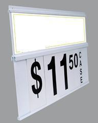 Spiral price sign holder 30X19 retail display board pop