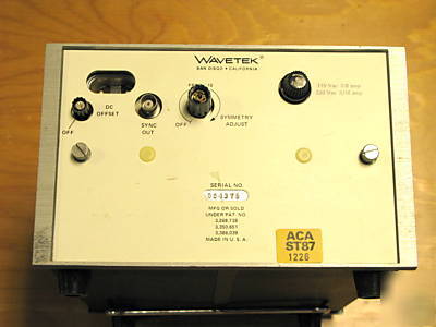 Wavetek sweep generator model 144