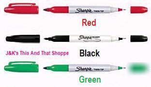 Sharpie twin-tip permanent marker - green