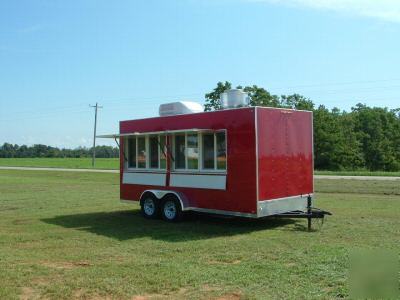 2010 concession trailer mobile kitchen 7 x 16 