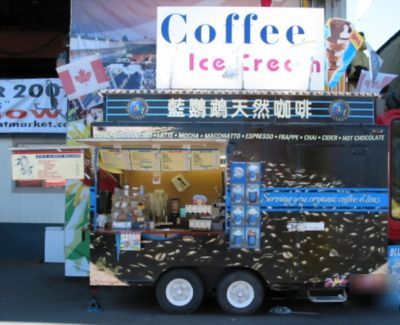 Coffee kiosk trailer complete self contained hi-volume