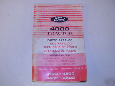 Ford 4000 tractor parts manual # pa-9350-c