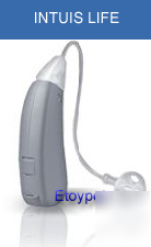 Siemens intuis life open-fit hearing aid, 4 channel